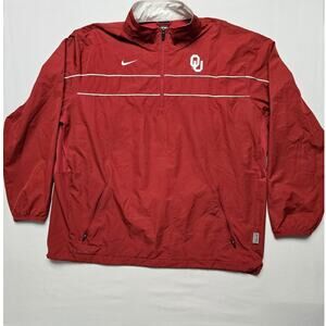 University Of Oklahoma Sooners Nike Storm Fit Full Zip Windbreaker XL Jacket